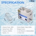 thumbnail image 3 of VUA 6L Ultrasonic Cleaner with Heater & Timer, 40kHz Professional Ultrasonic Parts Cleaner for Jewelry, Glasses, Watches, Dentures, Carburetors & Automotive Parts, Stainless Steel Cleaning Machine, 3 of 10