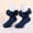 Navy, variant on FSYBOA Girls Knitting Socks Size 6T, Daily Wear Stretch Lace Breathable Kids Crew Socks Black