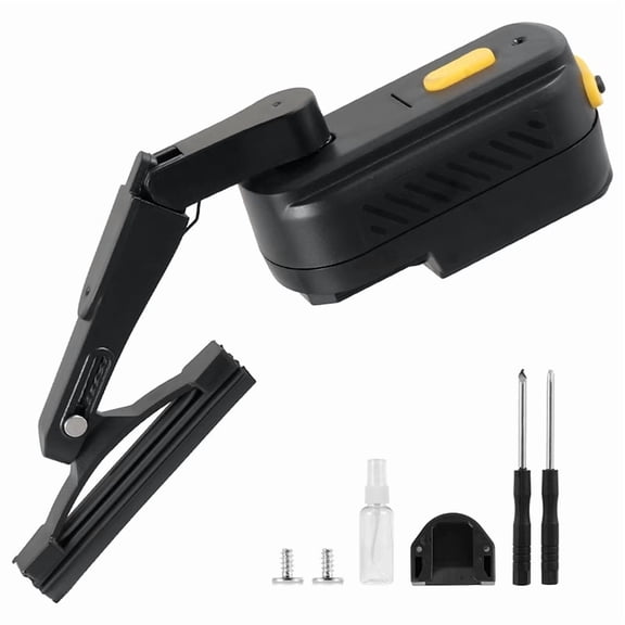 Helmet Automatic Wiper Universal Waterproof Helmet Wiper 1200mAh Rechargeable Motorcycle Helmet Windshield Wiper,Black