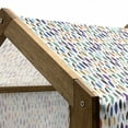 thumbnail image 4 of Feather Pet House, Assortment of Colorful Quills Folklore Motifs BohemiIllustration, Outdoor & Indoor Portable Dog Kennel with Pillow and Cover, 5 Sizes, Multicolor, by Ambesonne, 4 of 4