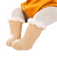 thumbnail image 2 of SUNSIOM Infant Baby Lamb Floor Socks Solid Color/Contrast Color Baby Winter Warm Thick Knit Crew Socks, 2 of 4