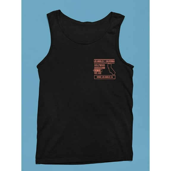 California State Style Beach Tank Top Men's -SelectDesign
