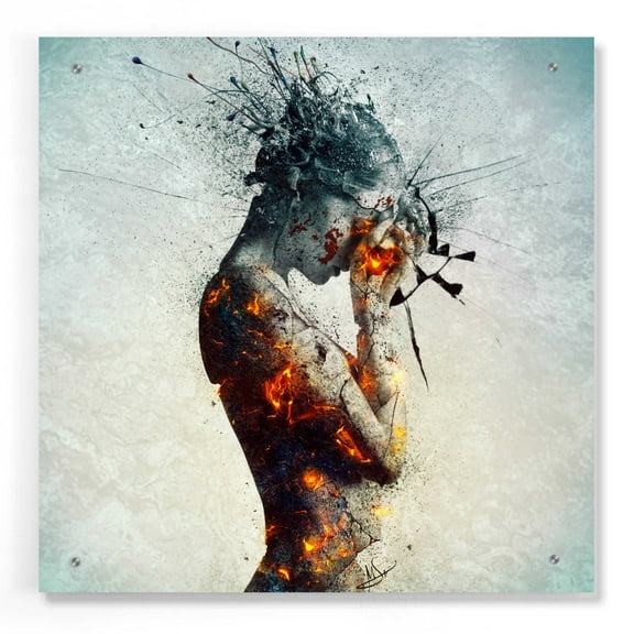 Epic Art 'Deliberation' by Mario Sanchez Nevado, Acrylic Glass Wall Art, 24"x24"