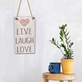 thumbnail image 3 of Live Laugh Love Signos Placa de madera Letras rectangulares Tablero colgante de pared Comedor Pasillo Decoración Speravity JJ19173-00, 3 of 6