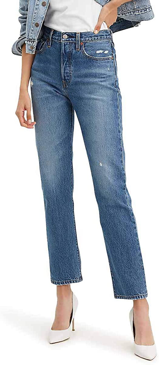 Levis Womens Premium 501 Original Fit Jeans 24 Regular Athens Dark ...
