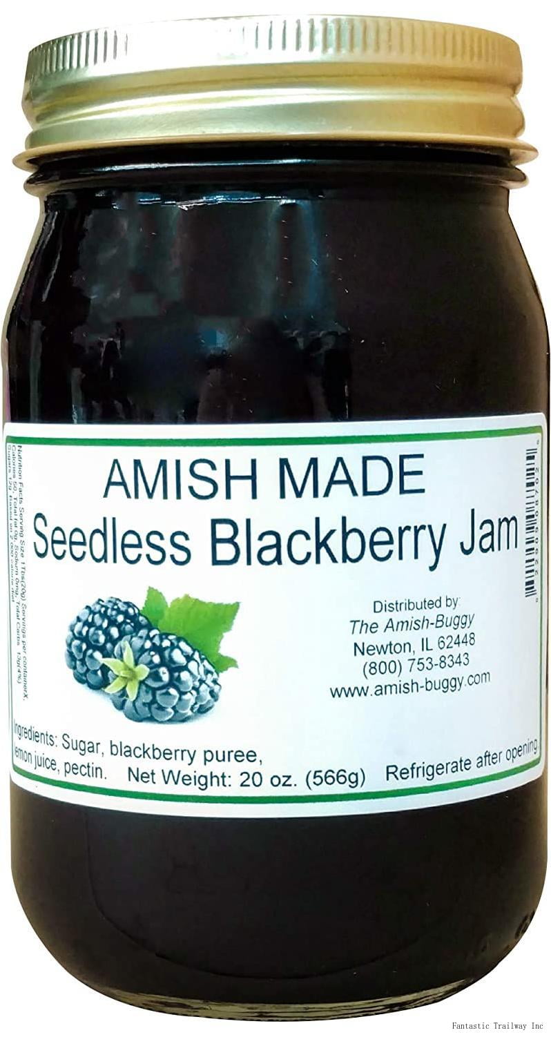 Amish Seedless Blackberry Jam Two 18 Oz Jars