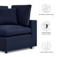 thumbnail image 3 of Modular Lounge Sectional Deep Sofa Set, Blue Navy, Fabric, Modern Contemporary, Outdoor Patio Balcony Cafe Bistro Garden Furniture Hotel Hospitality, 3 of 10