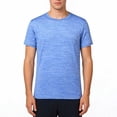 thumbnail image 2 of Men’s Workout Short Sleeve T Shirts Cool Quick Dry Active Athletic Crewneck Running Gym Moisture Wicking Tee Tops Sky Blue, 2 of 5