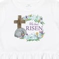 thumbnail image 4 of Inktastic Easter He Has Risen with Cross and Flowers Girls Toddler Dress, 4 of 5