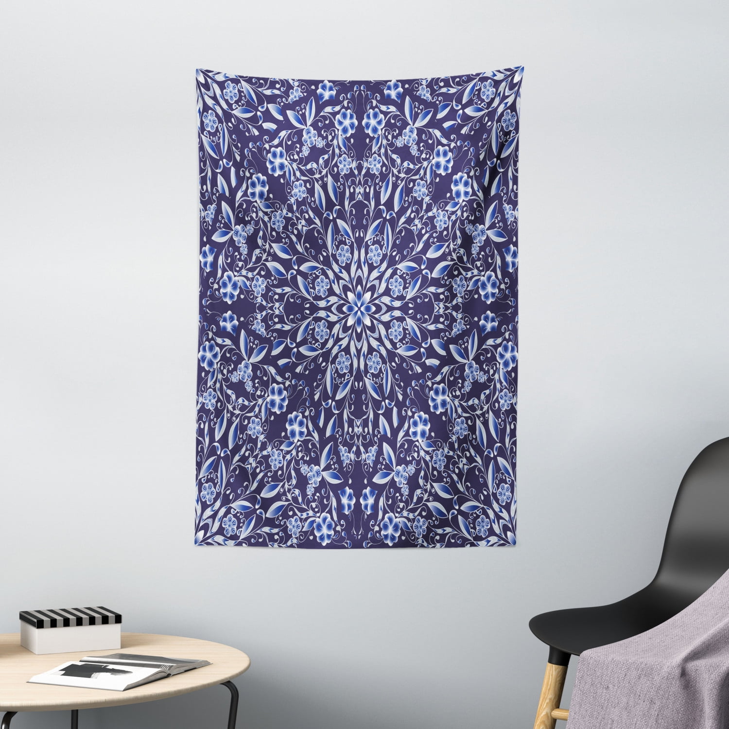 Dark Blue Tapestry