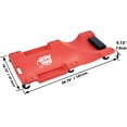 thumbnail image 2 of Torin DTRP6240 Red Blow Molded Rolling Automotive Creeper, 40" Length, 6 Wheels, 2 of 5