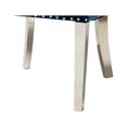 thumbnail image 6 of Baxton Studio Honora Contemporary Glam and Luxe Navy Blue Velvet Fabric and Silver Metal 2-Piece Dining Chair Set, 6 of 7
