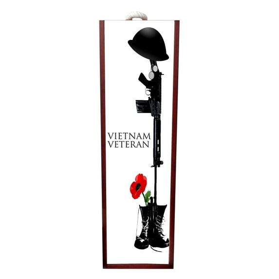 Vietnam Veteran - Army War Veteran - Anniversary Wine Box Rosewood with Slide Top - Wine Box Holder - Wine Case Decoration - Wine Case Wood - Wine Box Carrier