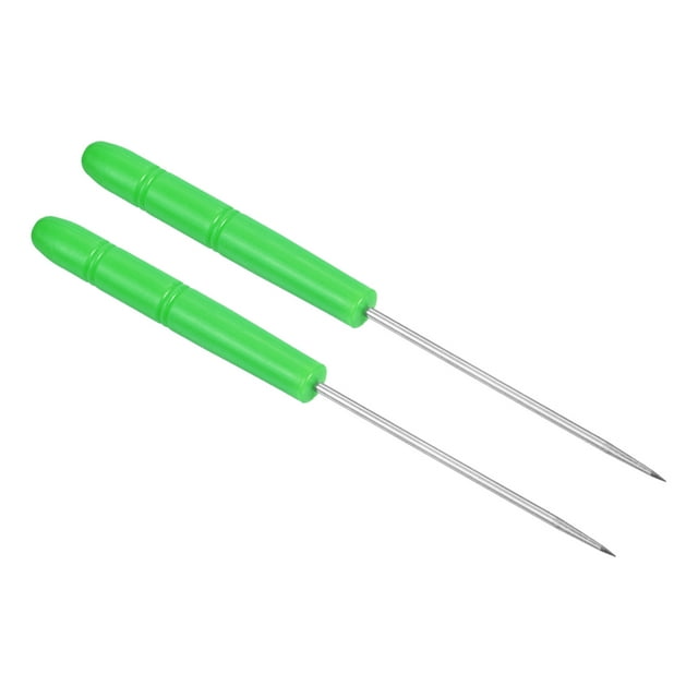 Uxcell Badminton Tennis Racket Racquet Stringing Awl String Straight Guiding Tool, Green 2Pack