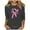 Dark Gray, variant on Alkepwun Pink Ribbon Shirts for Women Breast Cancer Awareness T Shirts 3/4 Sleeve Crew Neck Pullover Tops