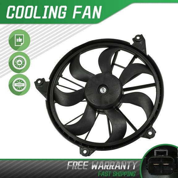 SCITOO Radiator Cooling Fan Compatible with 620-393 622100 Replacement fit for 2009-2018 for Dodge Journey