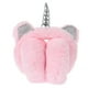 thumbnail image 1 of EeaseMX Orejeras de peluche de cuerno de unicornio ajustables para invierno y otoño., 1 of 7