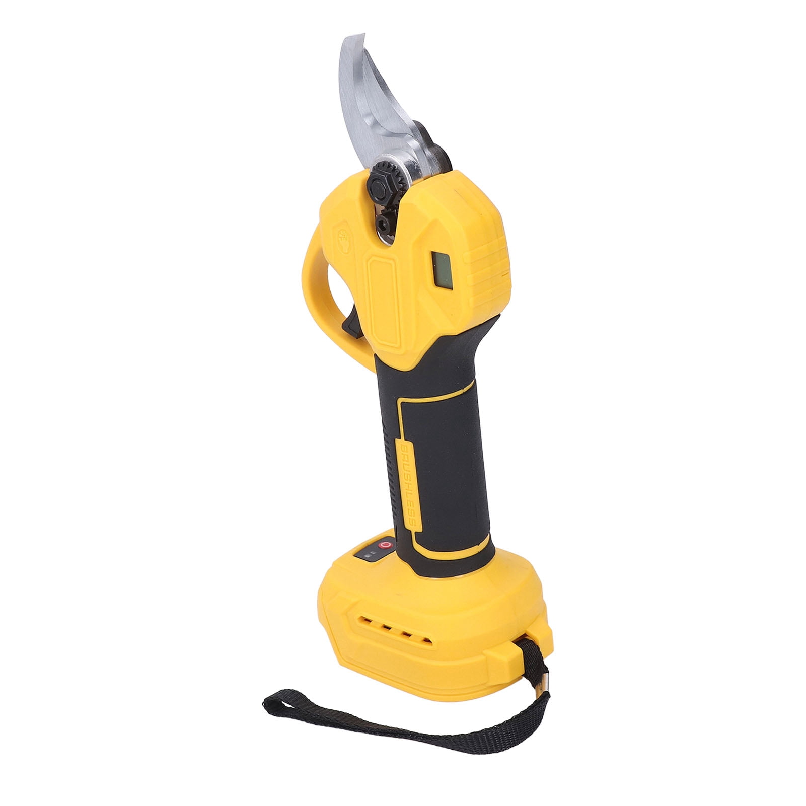 Cordless Electric Pruning Shears, Fast High Carbon Steel LCD Display Electric Pruning Shears Ergonomic Incisive  for Tree Branch