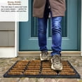 thumbnail image 4 of Gardenised Shoe and Boot Scraper Mat with Tray Coir Bristles Built-In Wire Brush and Non-Slip Rubber Base for Mud Dirt and Debris Removal at Entryway Patio Porch Worksite and Garage Entrance, 18x30", 4 of 5