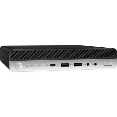 HP EliteDesk 800 G4 Desktop Computer  Intel Core i5 8th Gen i5-8500T 2.10 GHz  8 GB RAM DDR4 SDRAM  256 GB SSD  Desktop Mini