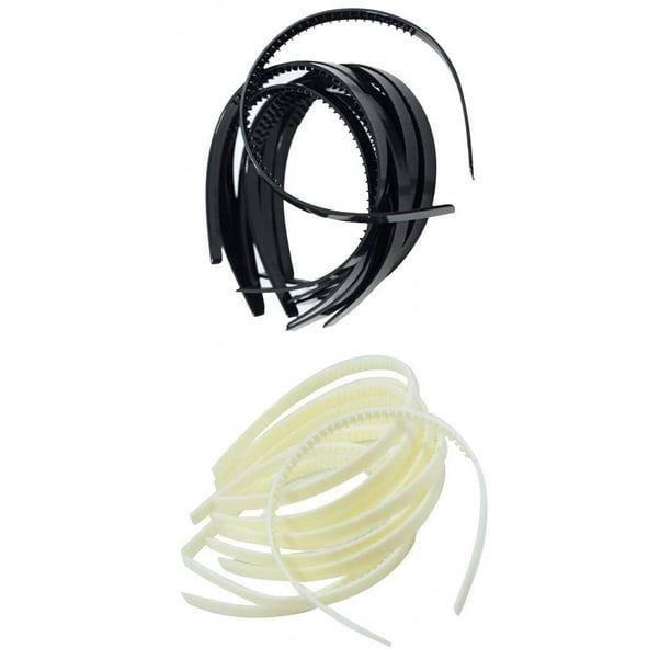Drnytunk 9 Diadeas De Plástico Unisex Con Dientes Para La Cabeza, Bandas Para El Cabello