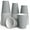 Silver, variant on Crown Display 18 Oz Silver Plastic Cups For Party Supplies 50 Pack