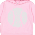 thumbnail image 3 of Inktastic Distressed Baseball in White Toddler Hoodie, 3 of 4