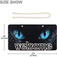 thumbnail image 2 of Welcome Sign Hello Front Door Sign,Hanging Welcome Sign for Farmhouse porch Summer Welcome Sign Front Door Decoration-Cat Blue Eyes, 2 of 7