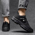 thumbnail image 4 of HBFAGFB Espadrilles pour Hommes Plein Air Alpinisme Chaussures pour Hommes Respirantes à Lacets Chaussures de Randonnée Gris Foncé Taille 43, 4 of 8
