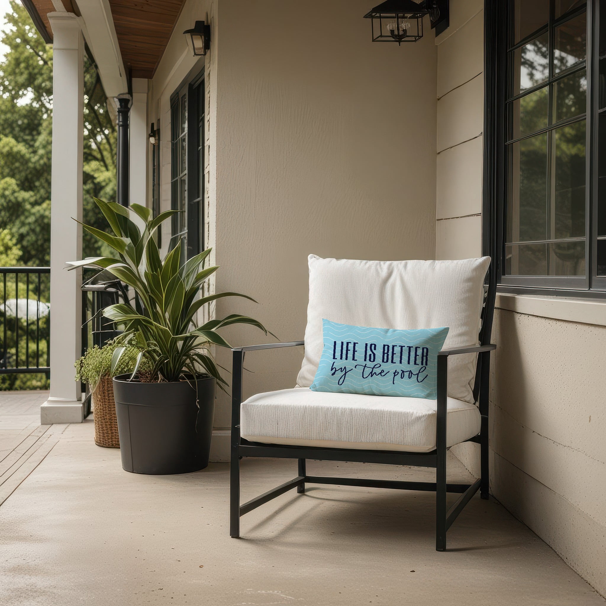 Creative Products Life is better by the pool 14x20 Indoor / Outdoor Pillow