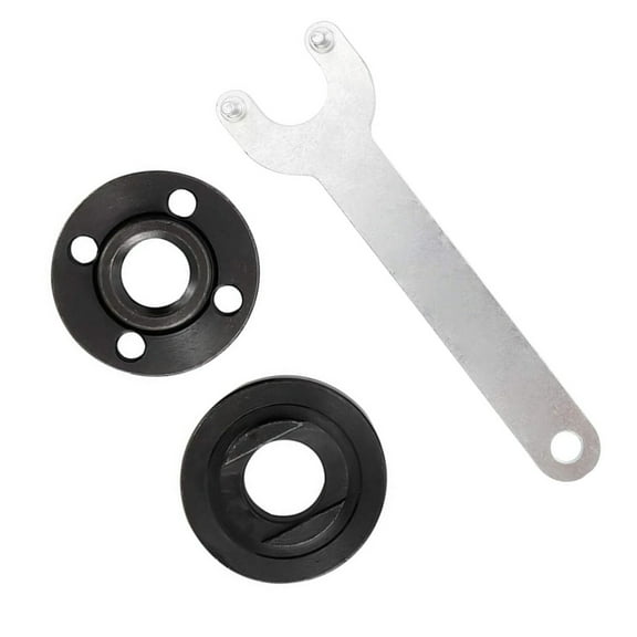 5/8"-11 Thread Angle Grinder Flange Nut, Self Tightening Lock Nut for Angle Grinder (1 Pairs with Wrench)