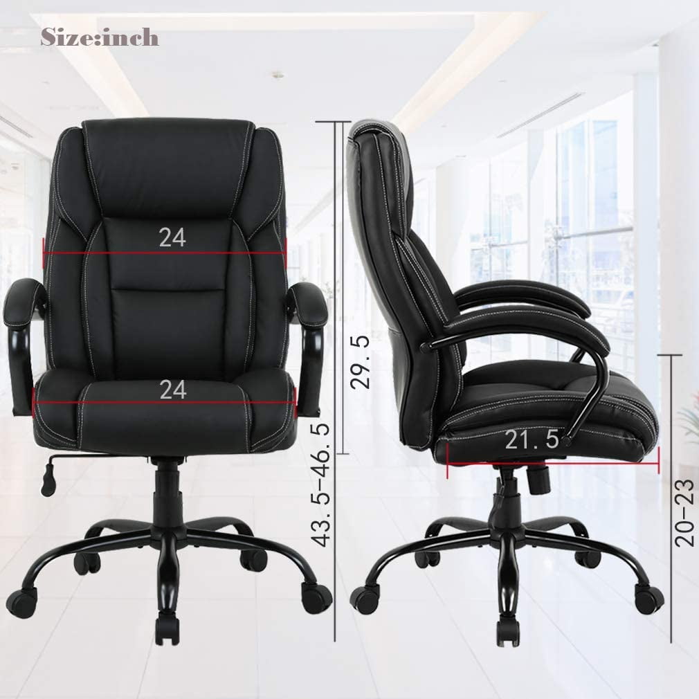 BestOffice Ergonomic Office Chair, Lumbar Support, Swivel Rolling for Women, Men(Black)
