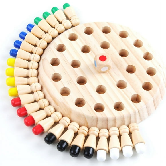 1 set of family board games wooden memory games