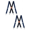 thumbnail image 1 of Buyless Fashion Bretelles Robustes, Lot de 2 pour Hommes - Sangles Ajustables de 48 Pouces 1 1/2 Pouces - Dos en X avec Crochets Robustes, 1 of 7