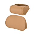 thumbnail image 2 of Soporte para la espalda y almohada para el cuello del automóvil, transpirable, suave, accesorios para el automóvil, cómodos castaña, 2 of 9