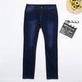 thumbnail image 5 of Viikei Pants for Women Plus Size Womens Pants Womens Jeans Clearance Womens Jeans Dark Blue Skinny Ripped Holes Jeans Pants High Waist Stretch Slim Pencil Trousers, 5 of 8