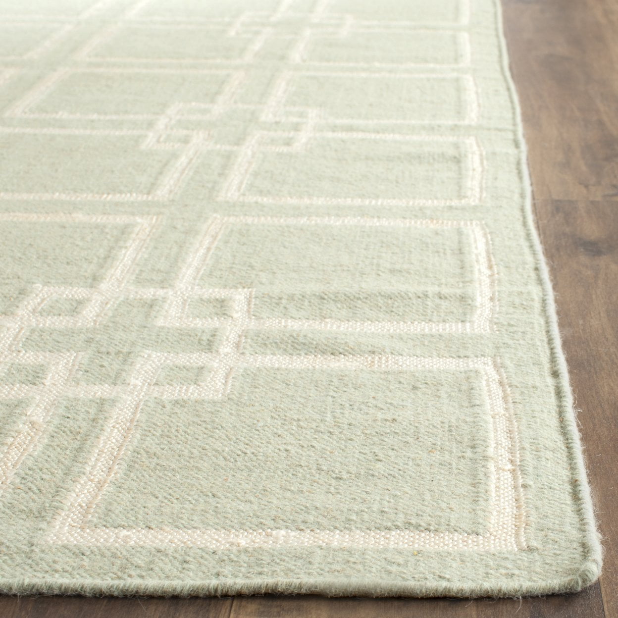 SAFAVIEH Martha Stewart Square Dance Geometric Area Rug, Fennel Seed Green, 9' x 12'