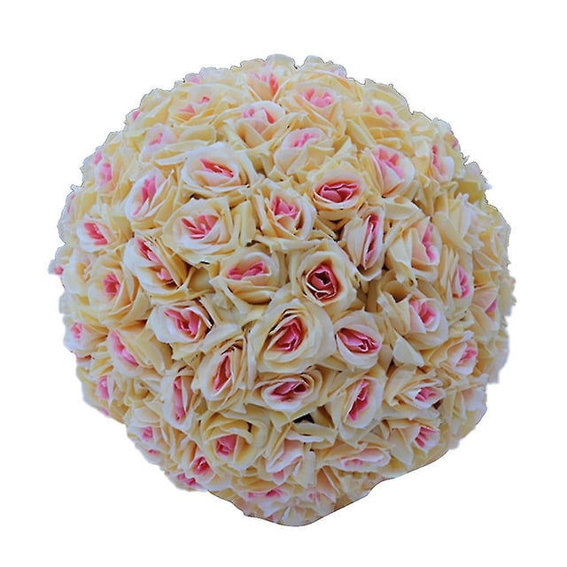 20 cm Artificial Rosa Flor de Seda Bola Colgante Decoración Del Banquete de Boda Centro de Mesa