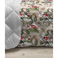 thumbnail image 3 of Floral Down Alternative Comforter, Pastel Repetition of Romantic Vintage Summer Flowers Pinkish and Peachy Tones, Microfiber Quilt for All Season, 5 Sizes, White Multicolor, by Ambesonne, 3 of 3