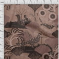 thumbnail image 4 of oneOone Cotton Poplin Dark Rose Brown Fabric Abstracts Craft Projects Decor Fabric Printed By The Yard 42 Inch Wide, 4 of 4