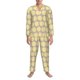 thumbnail image 3 of Fotbe Yellow Lemon Slices Pijama de Hombre con Estampado de Manga Larga, Conjunto de 2 Piezas, Ropa de Dormir Suave y Cómoda con Bolsillos-Small, 3 of 7