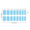 thumbnail image 4 of 16Pcs Adhesive Full Wrap Gel Nail Stickers Semi Cured Gel Nail Polish Strips, 4 of 21