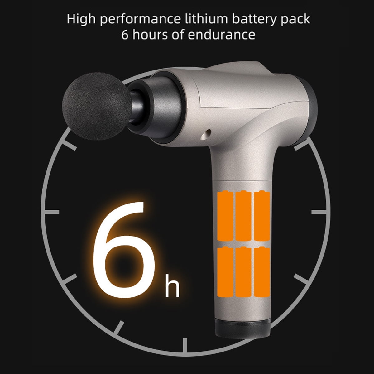 Massage Gun Deep Tissue Percussion Muscle Massager for Pain Relief Handheld Electric Body Massager Sports Drill Portable Super Quiet Brushless Motor Black Walmart