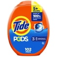 thumbnail image 1 of Detergente para ropa Pods Tide, quitamanchas 3 en 1, 102 paquetes, 1 of 9