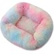 thumbnail image 1 of Bed Xs Size Warm Winter Square Super Soft Sleeping Dog Bed Long Plush Washable Cat Mat Basket Puppy House 1Pcs Rainbow Colors, 1 of 5