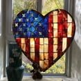 thumbnail image 6 of AYktou 4th of July Decorations-Stained Glass Window Hanging,2D Acrylic USA Flags Stained Glass Suncatcher,Art Crafts Pendant for Home Door Independence Day Memorial Day Decorations, 6 of 7