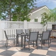 thumbnail image 2 of Outsunny 7 Piece Outdoor Dining Set with Table and 6 Stackable Chairs, 2 of 10