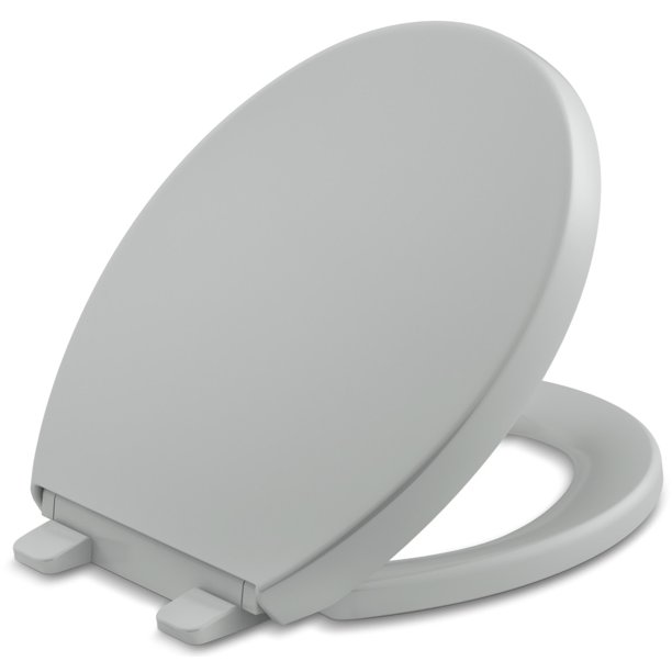 Kohler K4009 Reveal Round ClosedFront Toilet Seat Grey Walmart