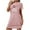 Pink, variant on Sakmal Christmas Women Moomoo Nightgowns Plus Size Cute Soft Black Loungewear Short Sleeve Short Merry Christma Print Crew Neck Nightgowns S-2XL