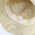 thumbnail image 4 of Womens Fashion Cute Flower Foldable Sun Hat Fisherman Hat For Beach And Outdoor This Sun Protection Hat Is In White Color With Head Circumference 21-23 Inches Made Of Polyester Material Id, 4 of 4